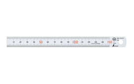 Shinwa Rustfri Stållineal 15 cm - 150 mm - Snedkerværktøj