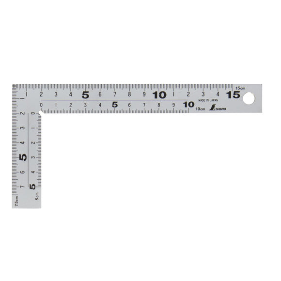 Shinwa Tømrervinkel 75x150 mm - Snedkerværktøj