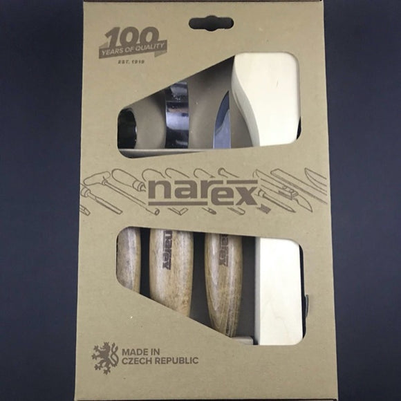 Et komplet snitte-sæt til træskeer - Snedkerværktøj