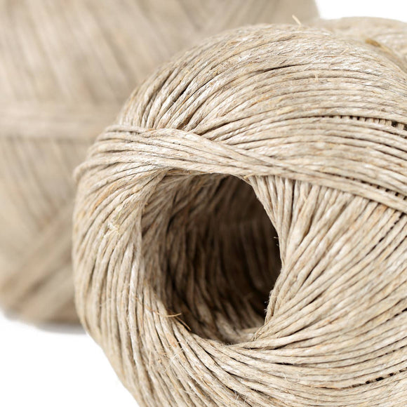 100m 1.2 mm ball natural linen string - Snedkerværktøj