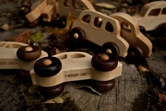 30s Eco - Friendly Wooden Toy Car for Babies - Snedkerværktøj