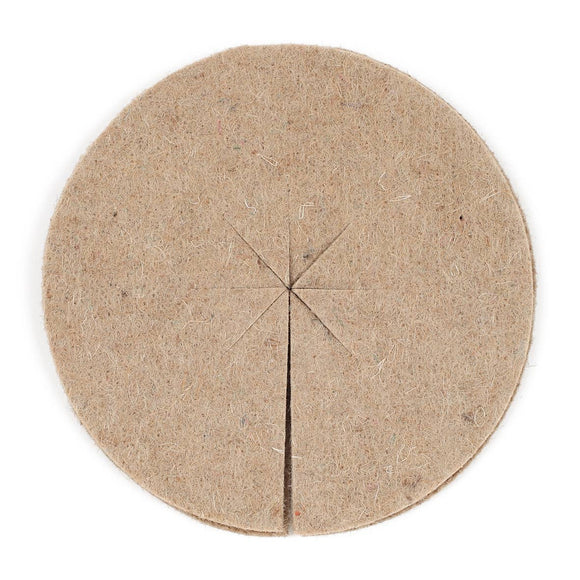 700g/m² Natural Jute Felt Mulch Disc - Snedkerværktøj