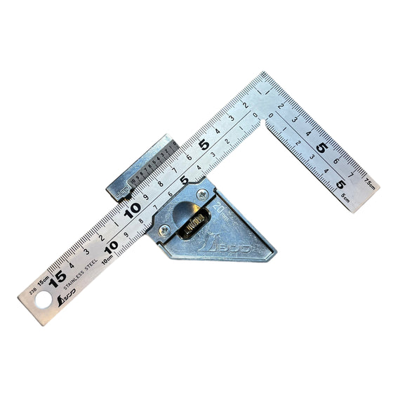 Japansk multi-vinkel  med flytbart stop - 15 cm