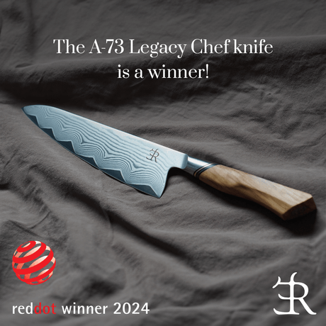 A 73 Legacy chef knife from Ryda knives /Red Dot Award 2024 - Snedkerværktøj