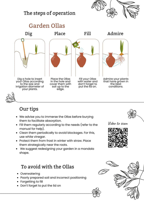 Bæredygtig vanding til haven – håndlavet terrakottakrukke i flere størrelser - Snedkerværktøj