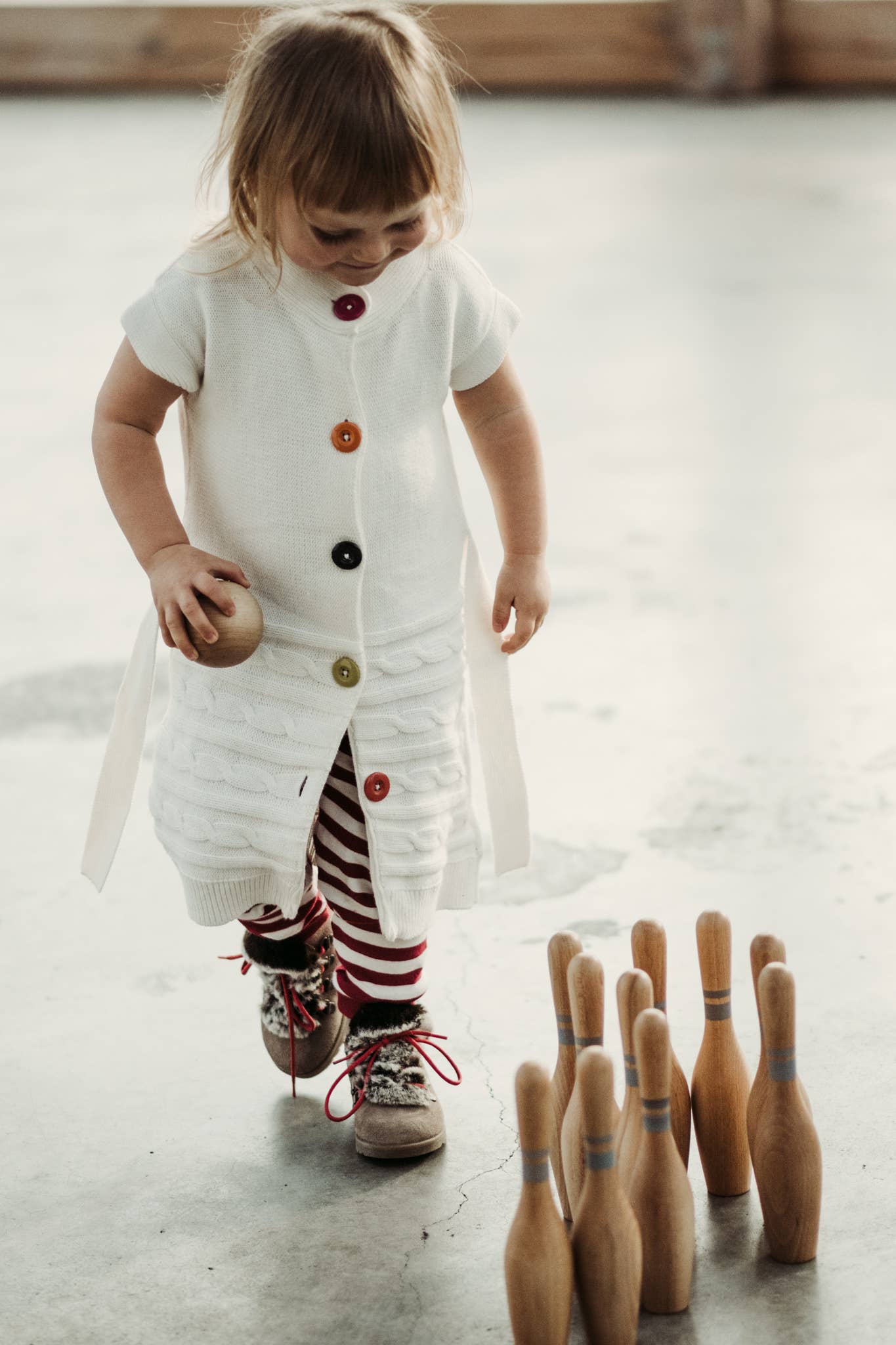 Bowling Natural Wooden game - Snedkerværktøj