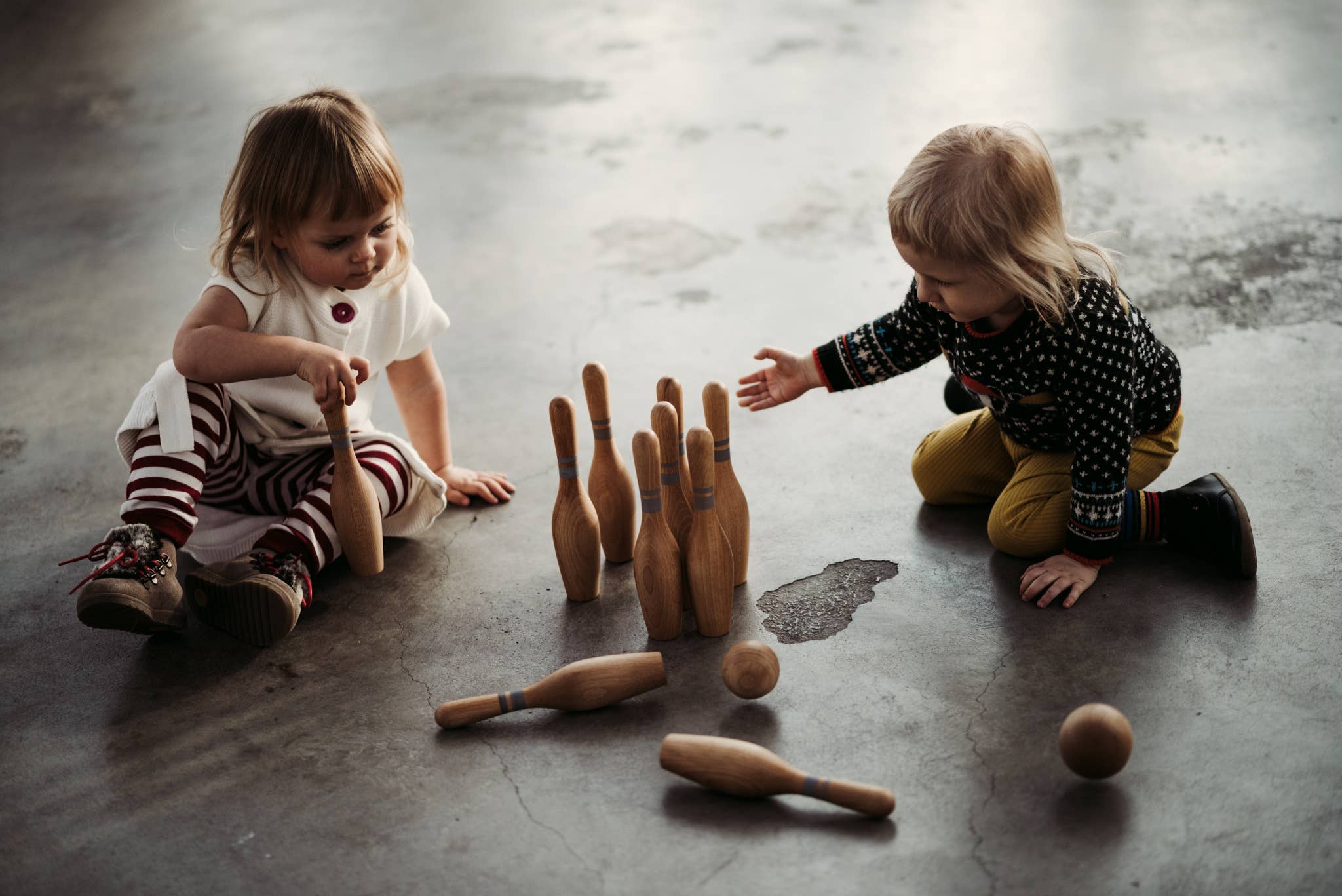 Bowling Natural Wooden game - Snedkerværktøj