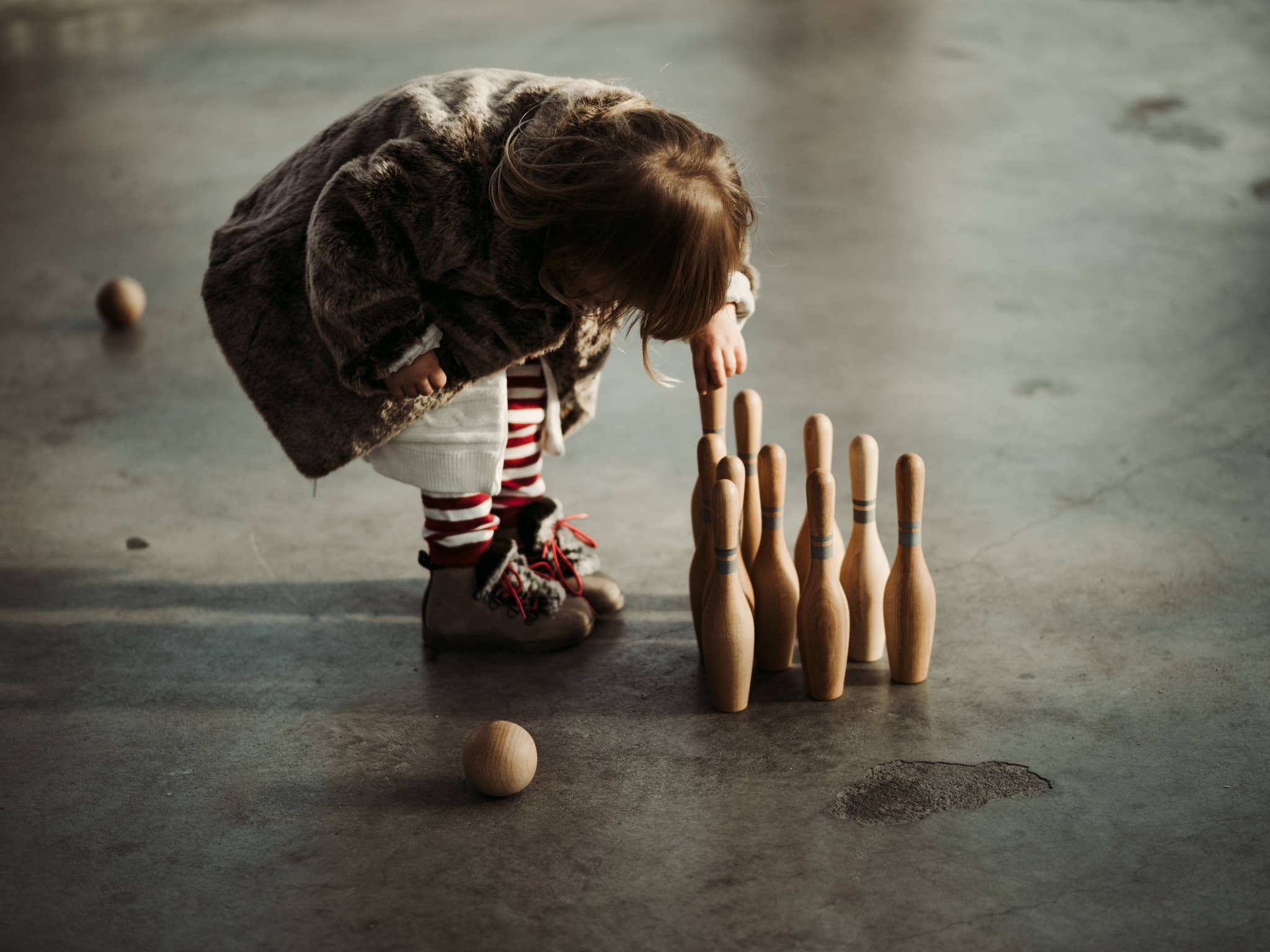 Bowling Natural Wooden game - Snedkerværktøj
