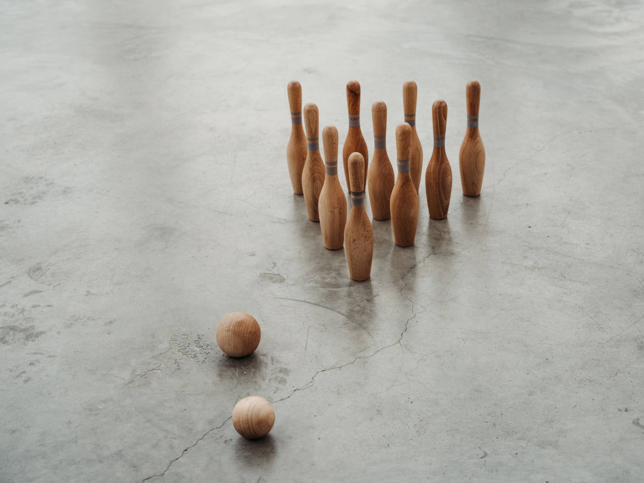 Bowling Natural Wooden game - Snedkerværktøj
