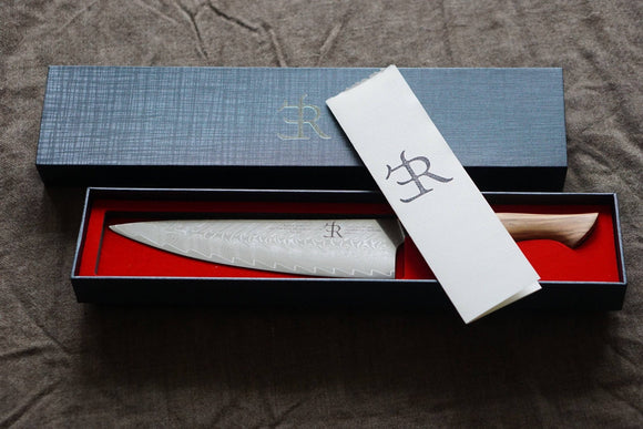 Chef knife - Ryda Knives ST650 damascus 8 inch chef knife - Snedkerværktøj