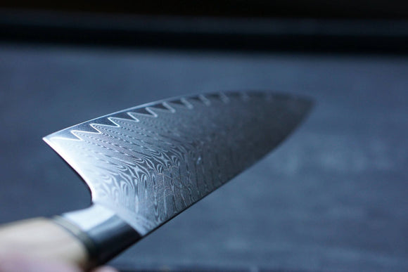Chef knife - Ryda Knives ST650 damascus 8 inch chef knife - Snedkerværktøj