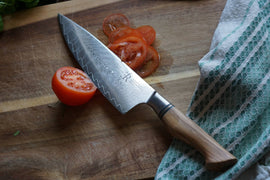 Chef knife - Ryda Knives ST650 damascus 8 inch chef knife - Snedkerværktøj