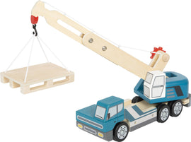 Crane truck with pallet | Vehicles | Wooden toy - Snedkerværktøj