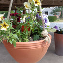 Dekorativ hængekrukke i håndlavet terrakotta – til altan og have - Snedkerværktøj