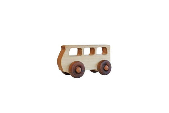 Eco - Friendly Wooden Bus Toy for Kids - Snedkerværktøj