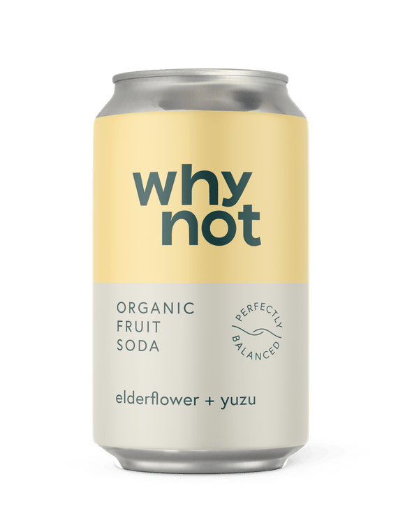 Elderflower + Yuzu - Organic Fruit Soda (can) - Snedkerværktøj