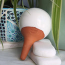 Gavesæt med selvvandingskrukker i håndlavet terrakotta – smuk og bæredygtig gaveidé - Snedkerværktøj