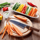 Håndlavet Asiatisk Allround Køkkenkniv i Kulstofstål (19 cm) - Snedkerværktøj