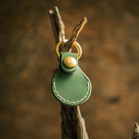 Leather Air Tag Keyring - Snedkerværktøj