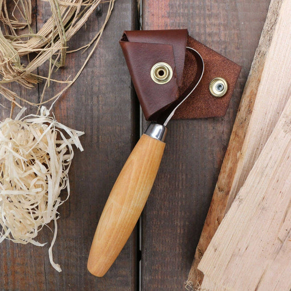 Leather Sheath Mora Crook Spoon Knife 164 - Snedkerværktøj