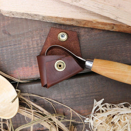 Leather Sheath Mora Crook Spoon Knife 164 - Snedkerværktøj