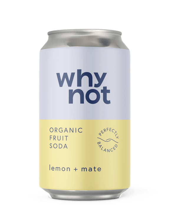 Lemon + Mate - Organic Fruit Soda (can) - Snedkerværktøj