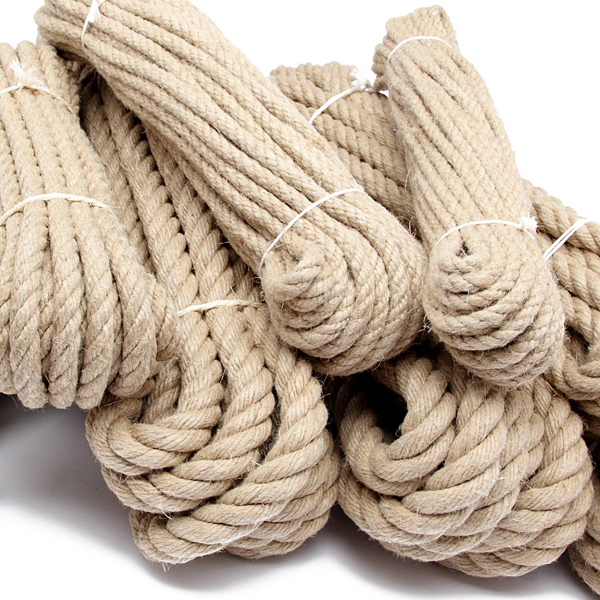 Natural hemp rope 10 meters - 4 sizes - Snedkerværktøj