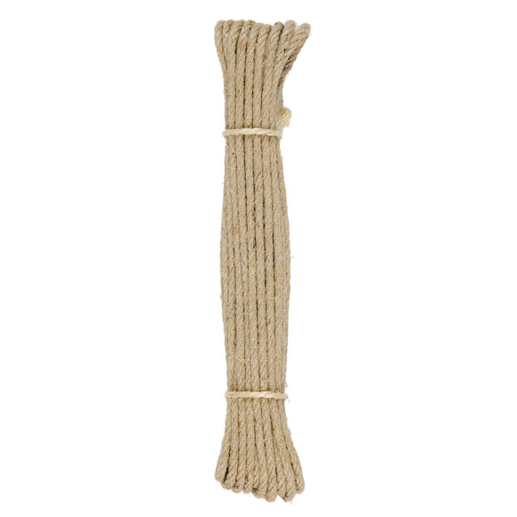 Natural hemp rope 10 meters - 4 sizes - Snedkerværktøj