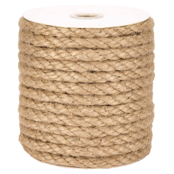 Natural Jute Twisted Rope – Various Diameters - Snedkerværktøj