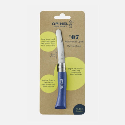 Opinel My First N°07 Rund Spids – Blå - Snedkerværktøj