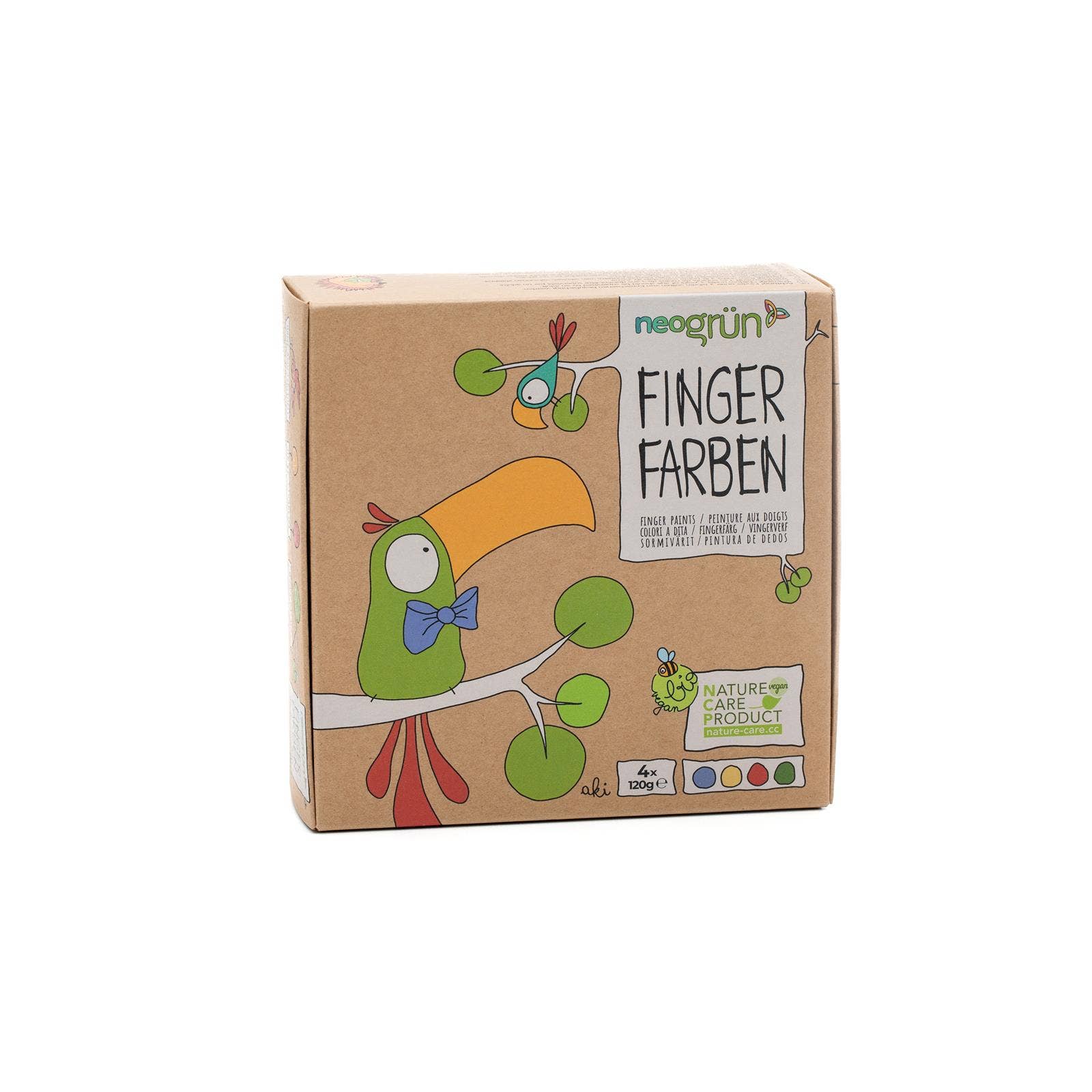 Organic vegan finger paints set of 4 “Aki” - Snedkerværktøj