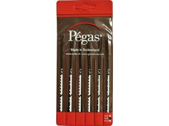 Pegas løvsavklinger i sæt – 36 stk. premium HSS (130 mm, glatte ender) - Snedkerværktøj