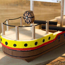 Piratskib Byggesæt i Lindetræ - Snedkerværktøj