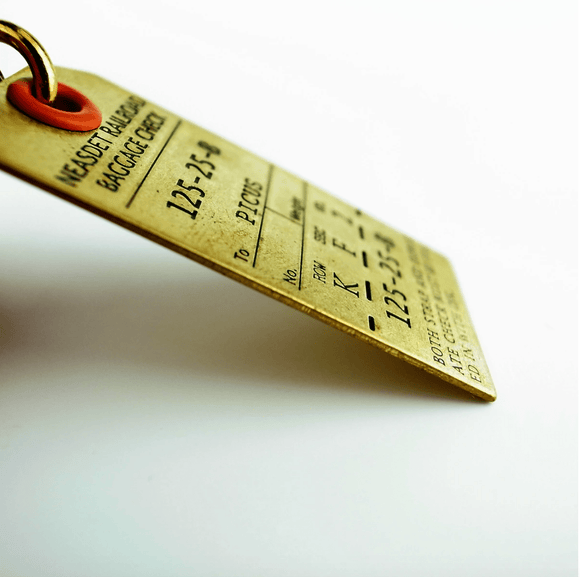 PORTE - CLÉS ÉTIQUETTE DE BAGAGE TEXTE BK - Snedkerværktøj