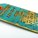 PORTE - CLÉS ÉTIQUETTE DE BAGAGE VERT CENDRÉ - Snedkerværktøj