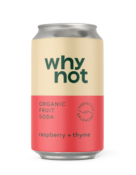 Raspberry + Thyme - Organic Fruit Soda (can) - Snedkerværktøj