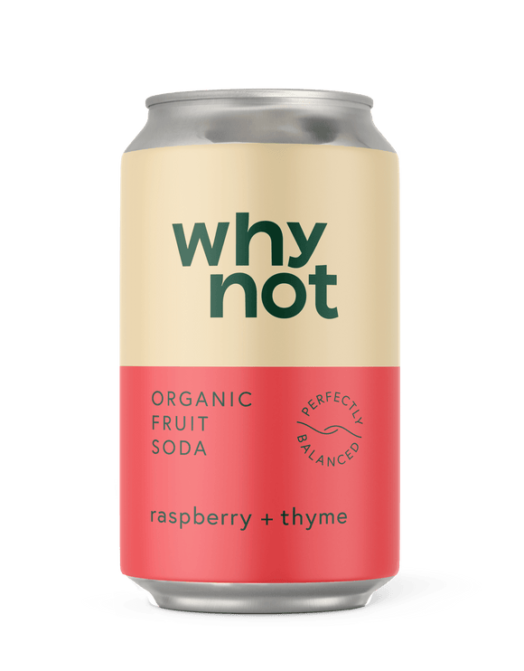 Raspberry + Thyme - Organic Fruit Soda (can) - Snedkerværktøj