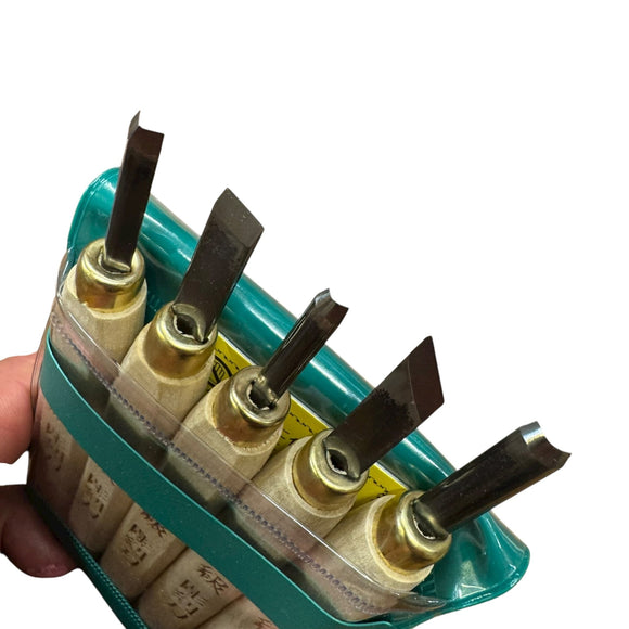 Sæt med Japanske Billedskærejern - Snedkerværktøj