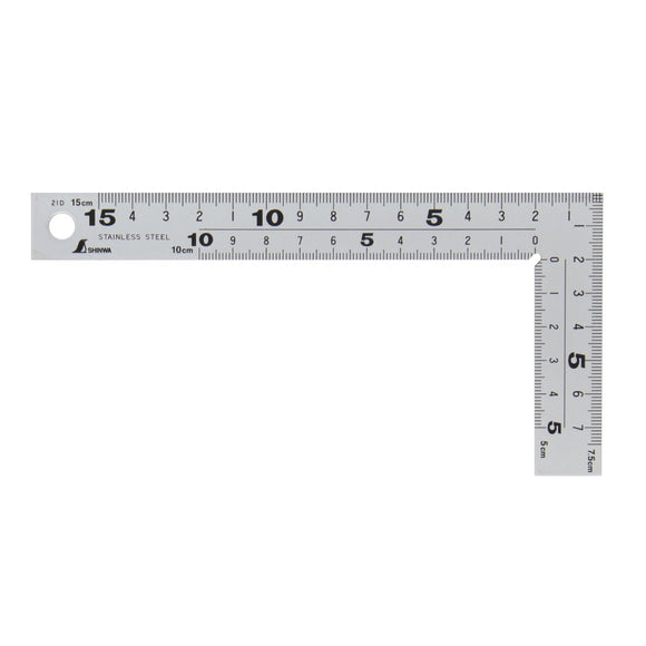 Shinwa Tømrervinkel 75x150 mm - Snedkerværktøj