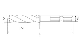 Star - M Super - Bor med Ultra Skarpt Snit - Snedkerværktøj