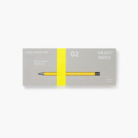 Stylo de poche - Cèdre - Jaune - Snedkerværktøj