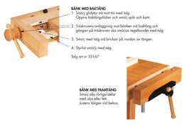 Talg til smøring af høvlbænke med træskrue - Snedkerværktøj