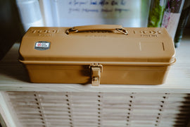 TOYO Steel Værktøjskasse Y - 350 – Mustard (Special Edition · Made in Japan) - Snedkerværktøj