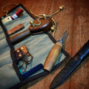 Værktøjsrulle i kraftigt kanvas - Håndlavet - Snedkerværktøj