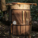 Værktøjsrulle i kraftigt kanvas - Håndlavet - Snedkerværktøj