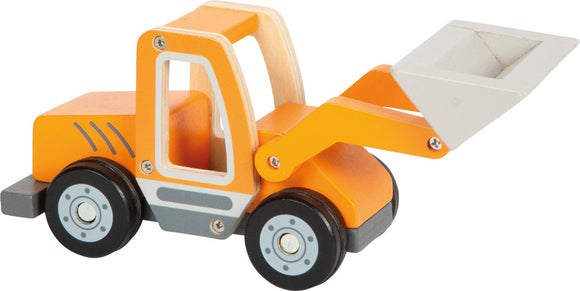 Wheel loader with bucket | Vehicles | Wooden toy - Snedkerværktøj