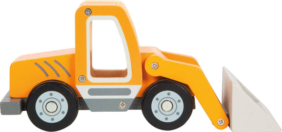 Wheel loader with bucket | Vehicles | Wooden toy - Snedkerværktøj