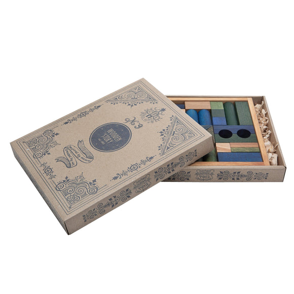 Wooden Blocks in tray 30 pcs, Cold - Snedkerværktøj