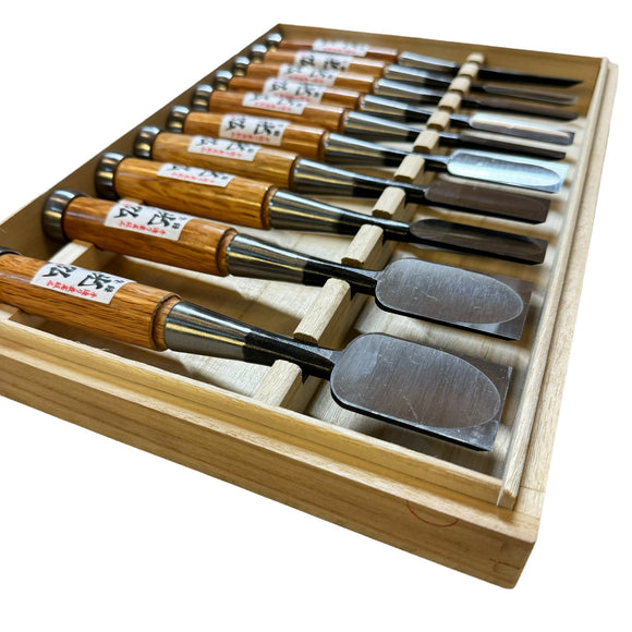 10 fantastiske Japanske stemmejern i flot æske - Snedkerværktøj