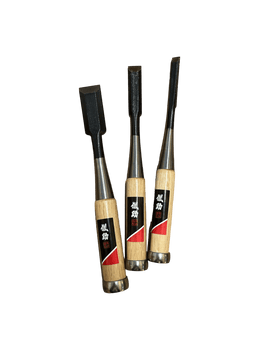 3 Japanske stemmejern i sæt - Gisuke - Snedkerværktøj